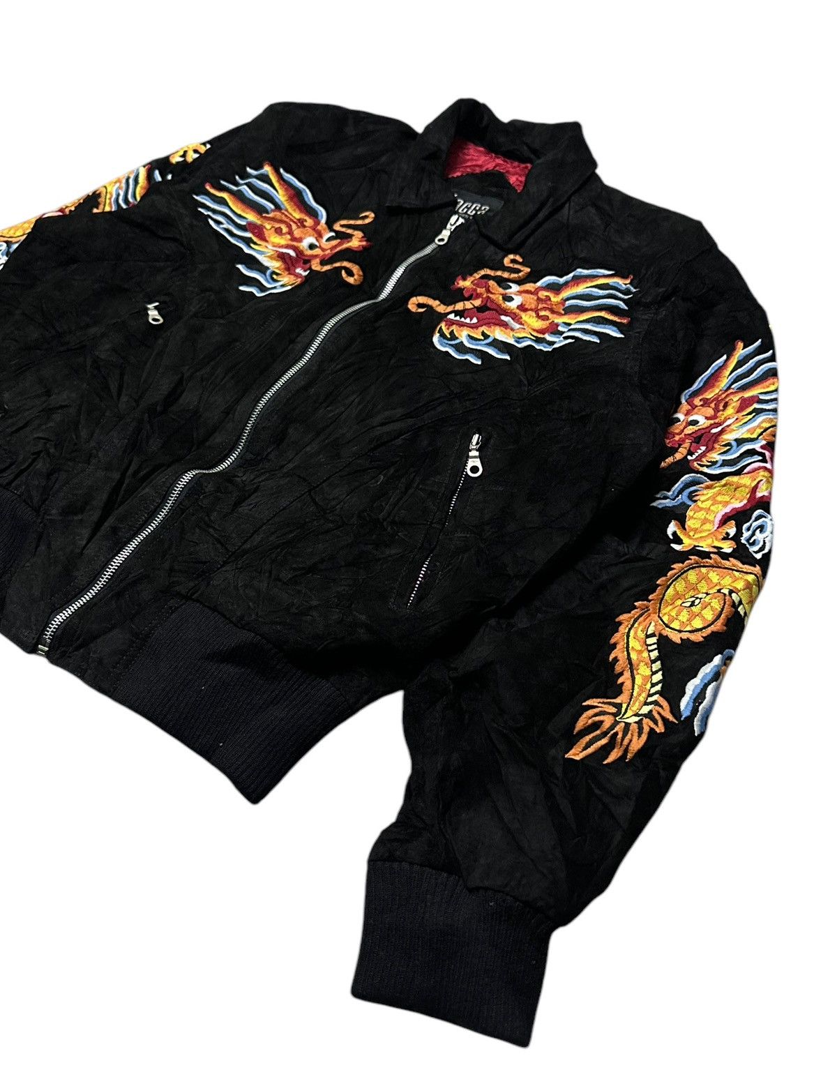 Other Sukajan leather souvenir jacket intricate dragon embroidery Size US M / EU 48-50 / 2 - 5 Thumbnail
