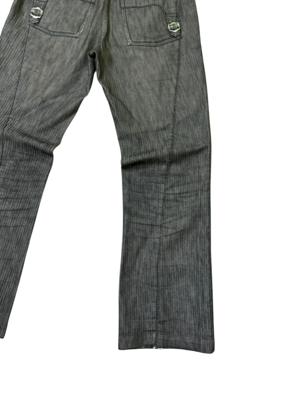 Hysteric Glamour × If Six Was Nine Flare Takiaq.com Asymmetrical Striped Buckle Pocket Pant Size US 33 - 15 Thumbnail