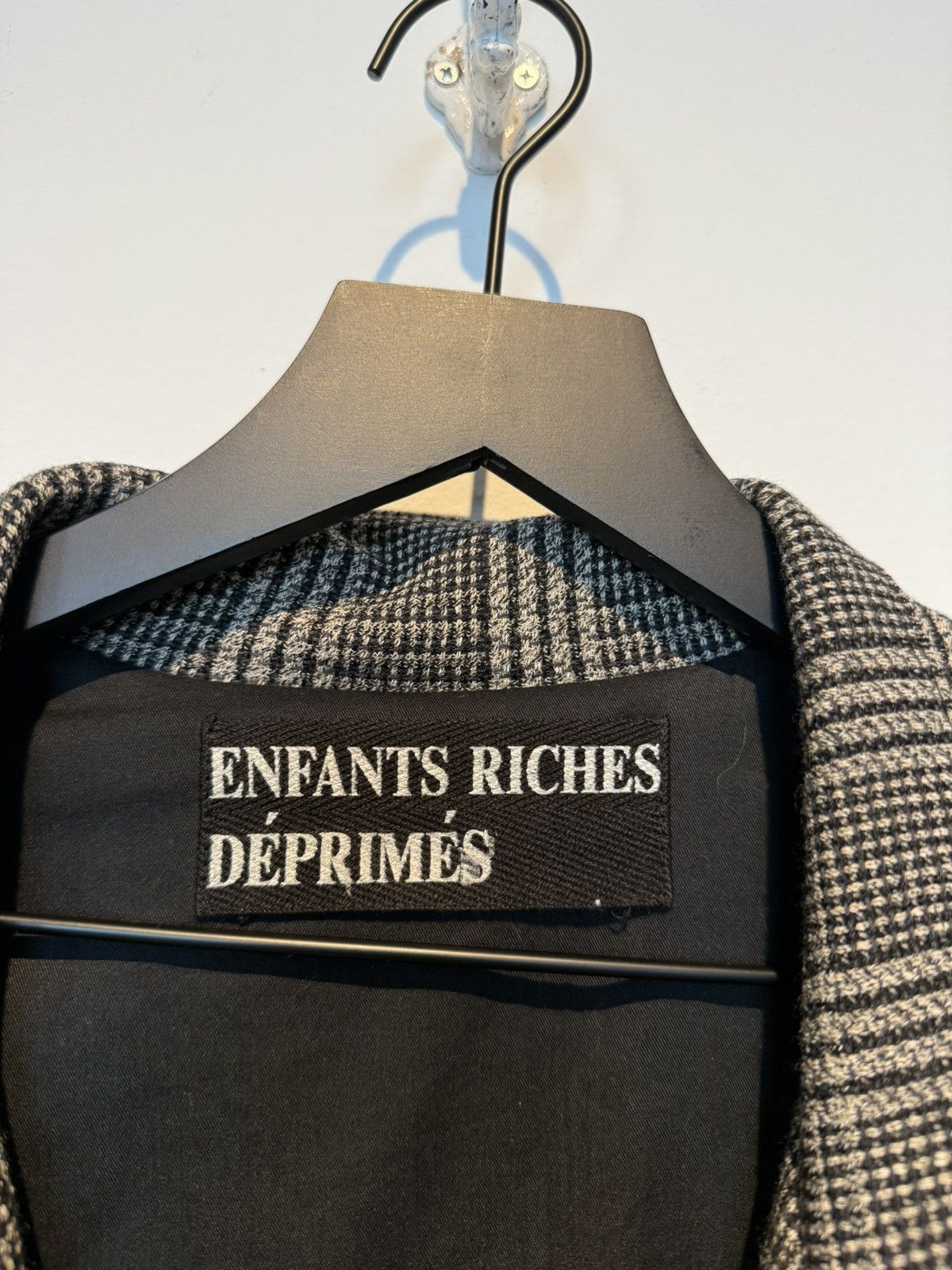 Enfants Riches Deprimes ERD Prozac Memories Checkered Printed Wool Coat Size US L / EU 52-54 / 3 - 2 Thumbnail