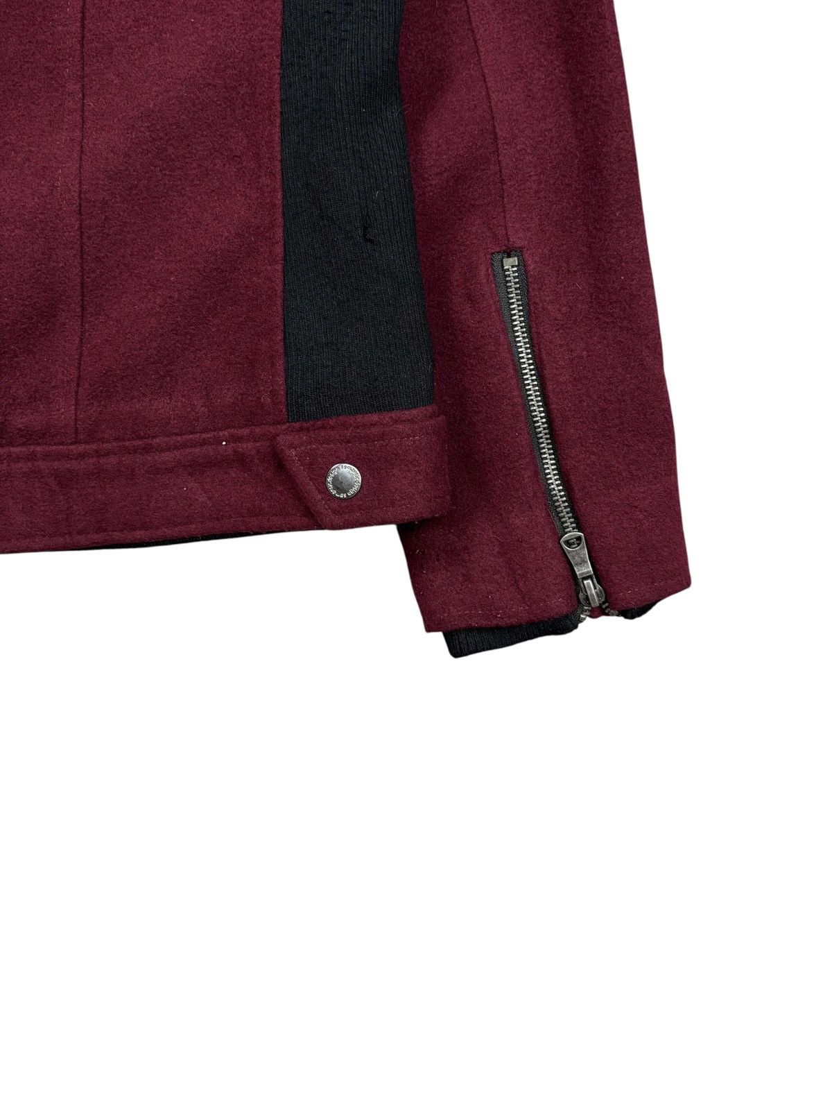 2000s Semantic Design - Vkei Style Red Wine Rider Jacket