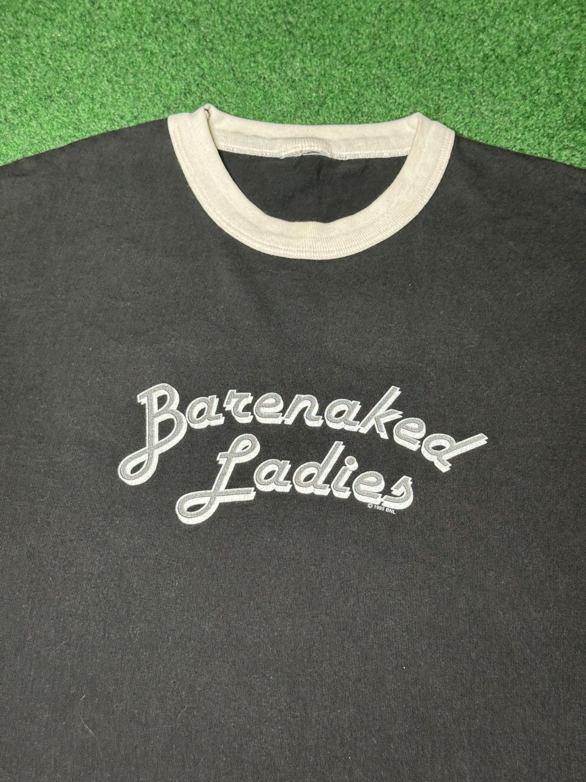 Vintage Vtg 90s Barenaked Ladies Grunge Born On Pirate Ship T Shirt Size US XL / EU 56 / 4 - 2 Thumbnail