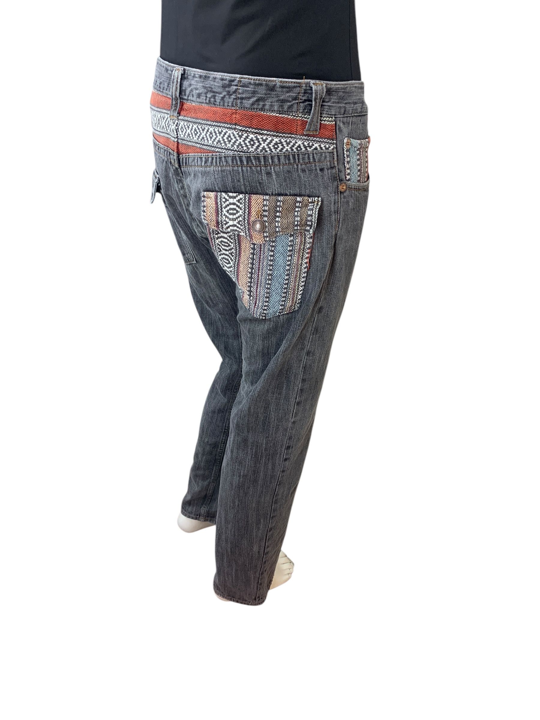 Japanese Brand Modish Double Waist Jeans Size US 34 / EU 50 - 4 Thumbnail