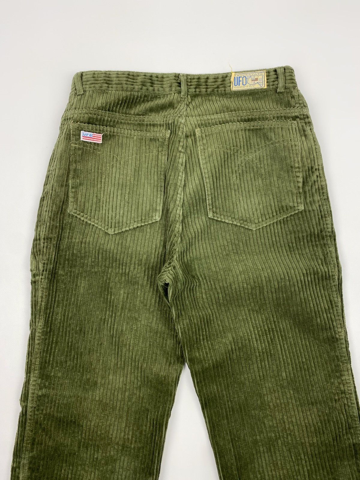 Vintage 1970’s Vintage UFO Green Jumbo Corduroy Pants Size US 33 - 11 Thumbnail