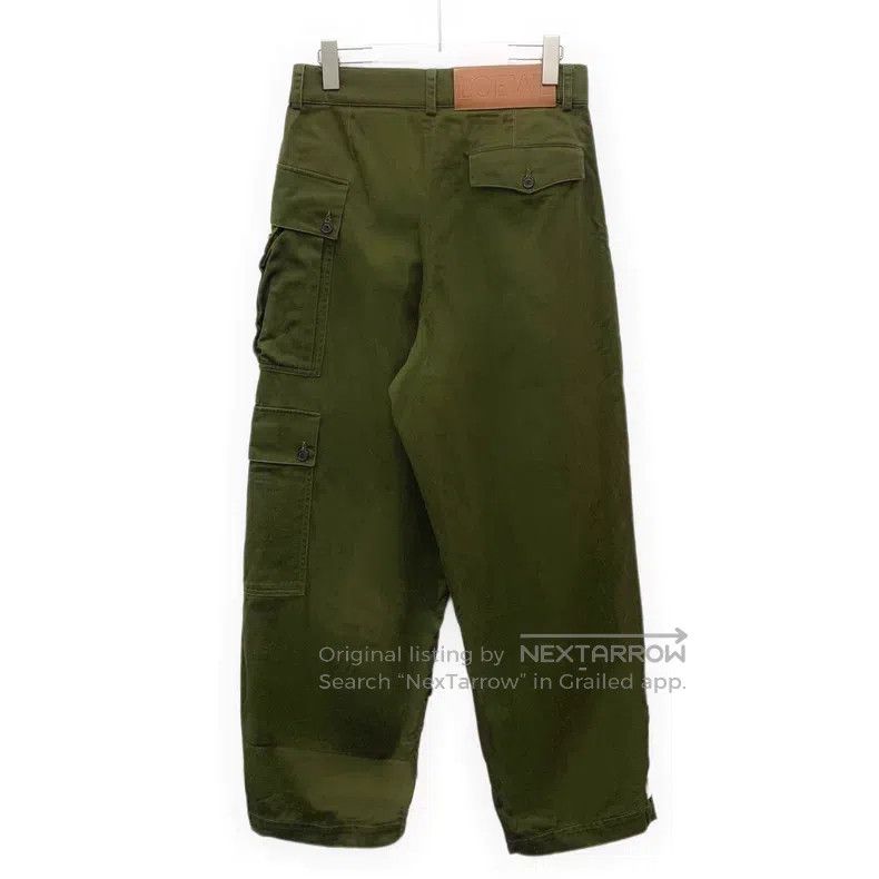 Loewe Loewe Military Green Logo Leather Patch Cotton Casual Work Size 30" / US 8 / IT 44 - 2 Thumbnail