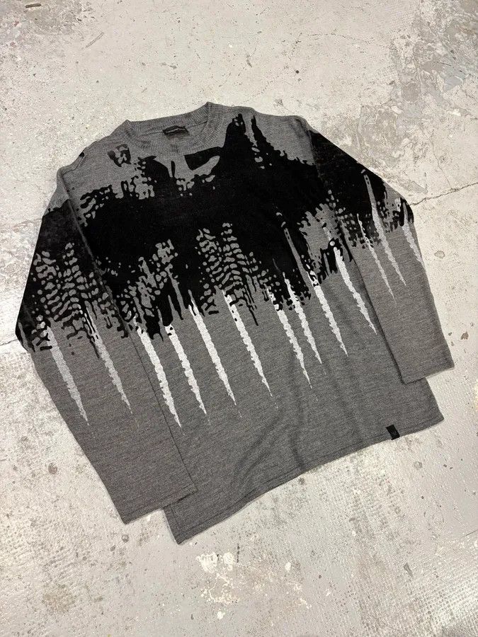 Emporio Armani FW2019 Emporio Armani Abstract Skyscrapers Grey Sweater Size US M / EU 48-50 / 2 - 4 Thumbnail