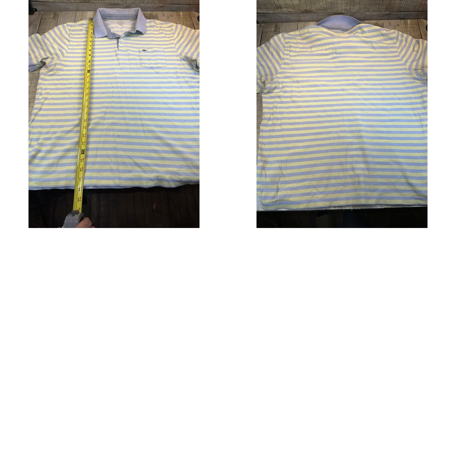 Vineyard Vines Vineyard Vines Polo Shirt Striped Blue Yellow Men XL Polo Mens Size US XL / EU 56 / 4 - 8 Thumbnail