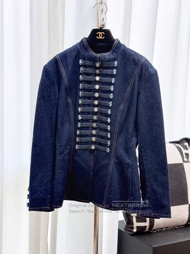 Dior Dior Buckle-waisted denim jacket Size S / US 4 / IT 40 - 1 Thumbnail