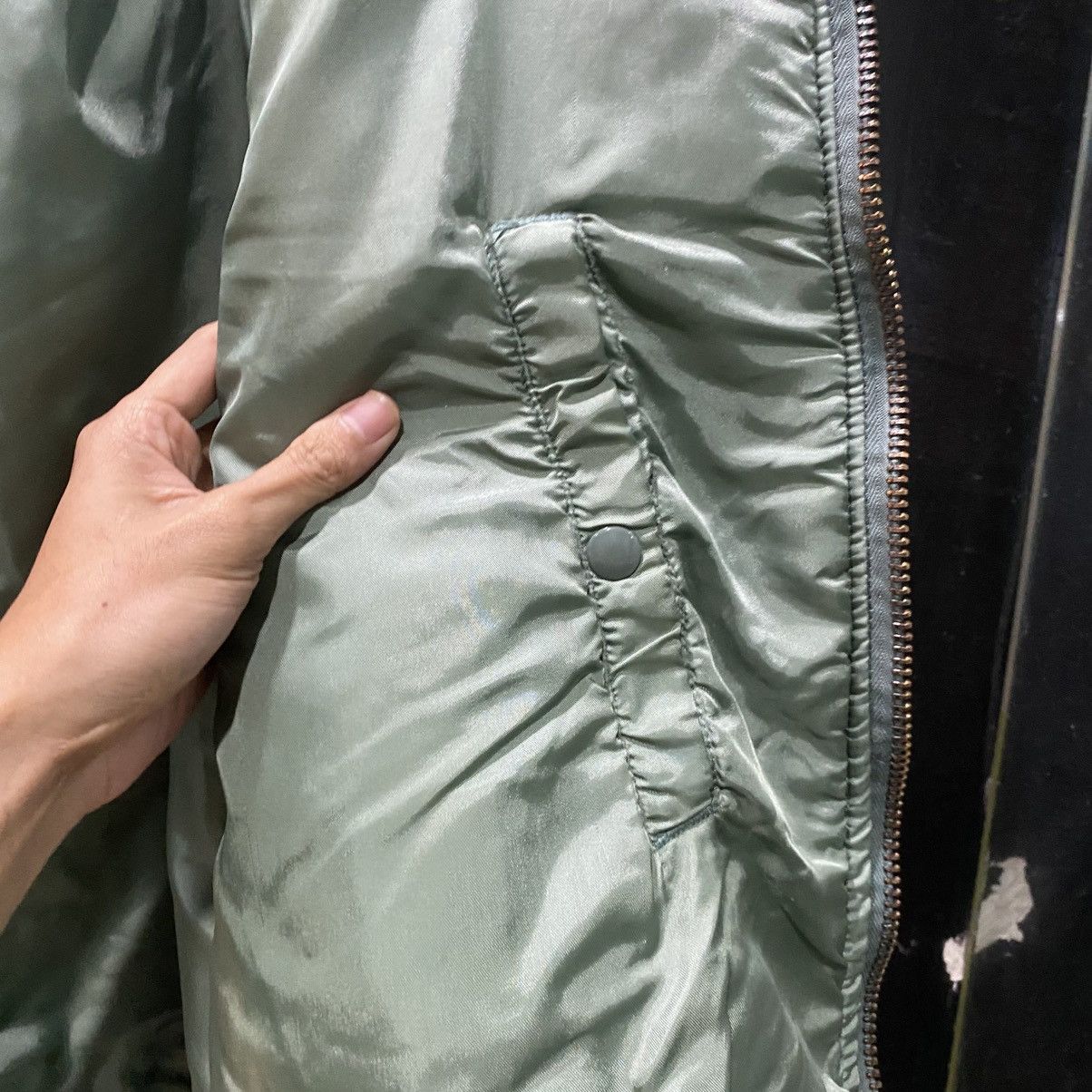 Alpha Industries × If Six Was Nine Vintage Alpha Industries B-15D Fur Hood Flight Bomber Jacket Size US XXL / EU 58 / 5 - 17 Thumbnail