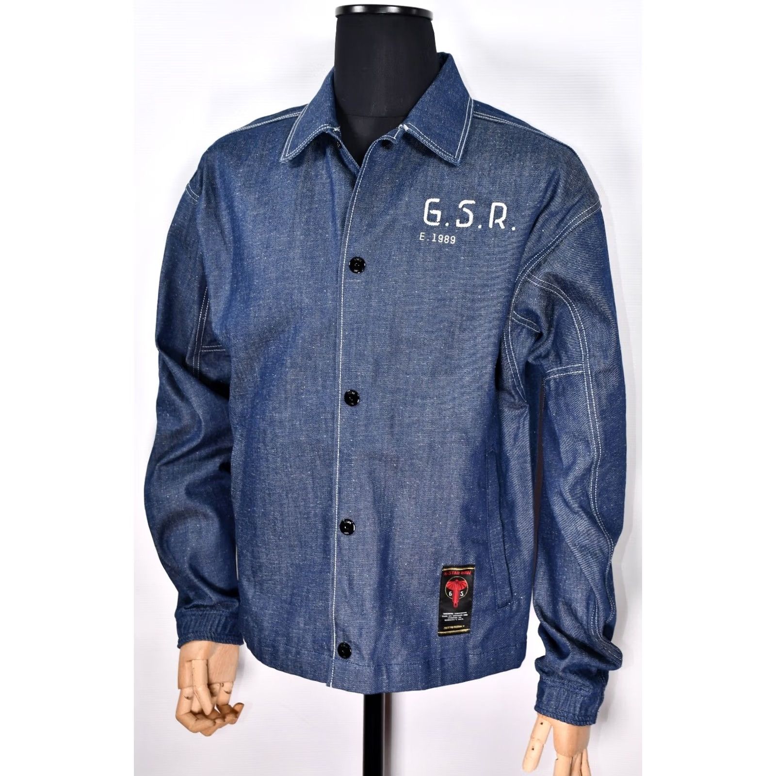 G-Star G-Star RAW E COACH DENIM JKT Melfort Denim Size M Nylon? 100% Cotton? No. Size US M / EU 48-50 / 2 - 2 Thumbnail