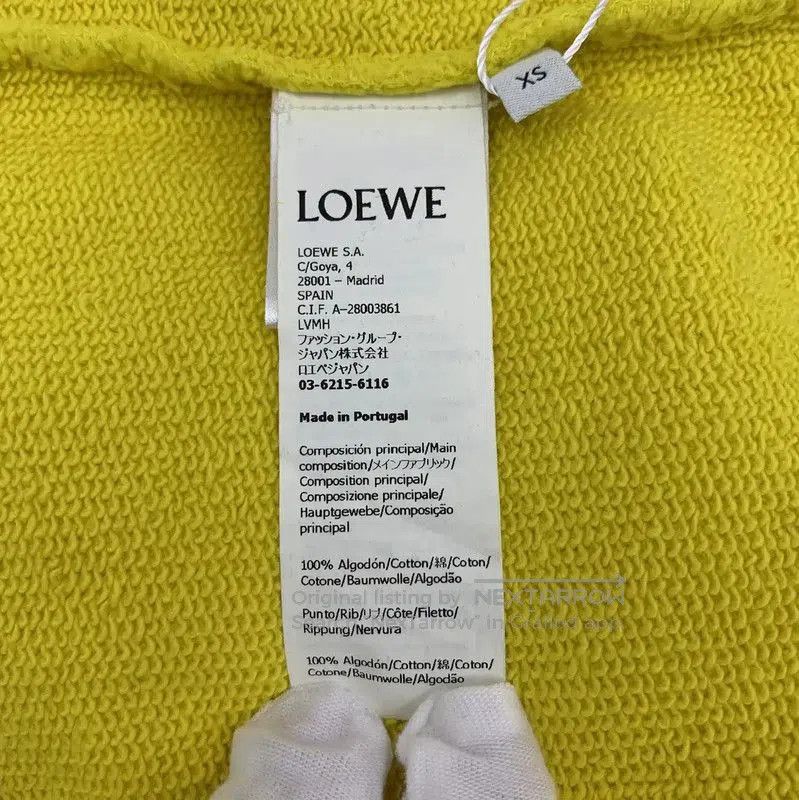 Loewe Loewe Yellow Cotton Women's Sweatshirt . Size XS / US 0-2 / IT 36-38 - 7 Thumbnail