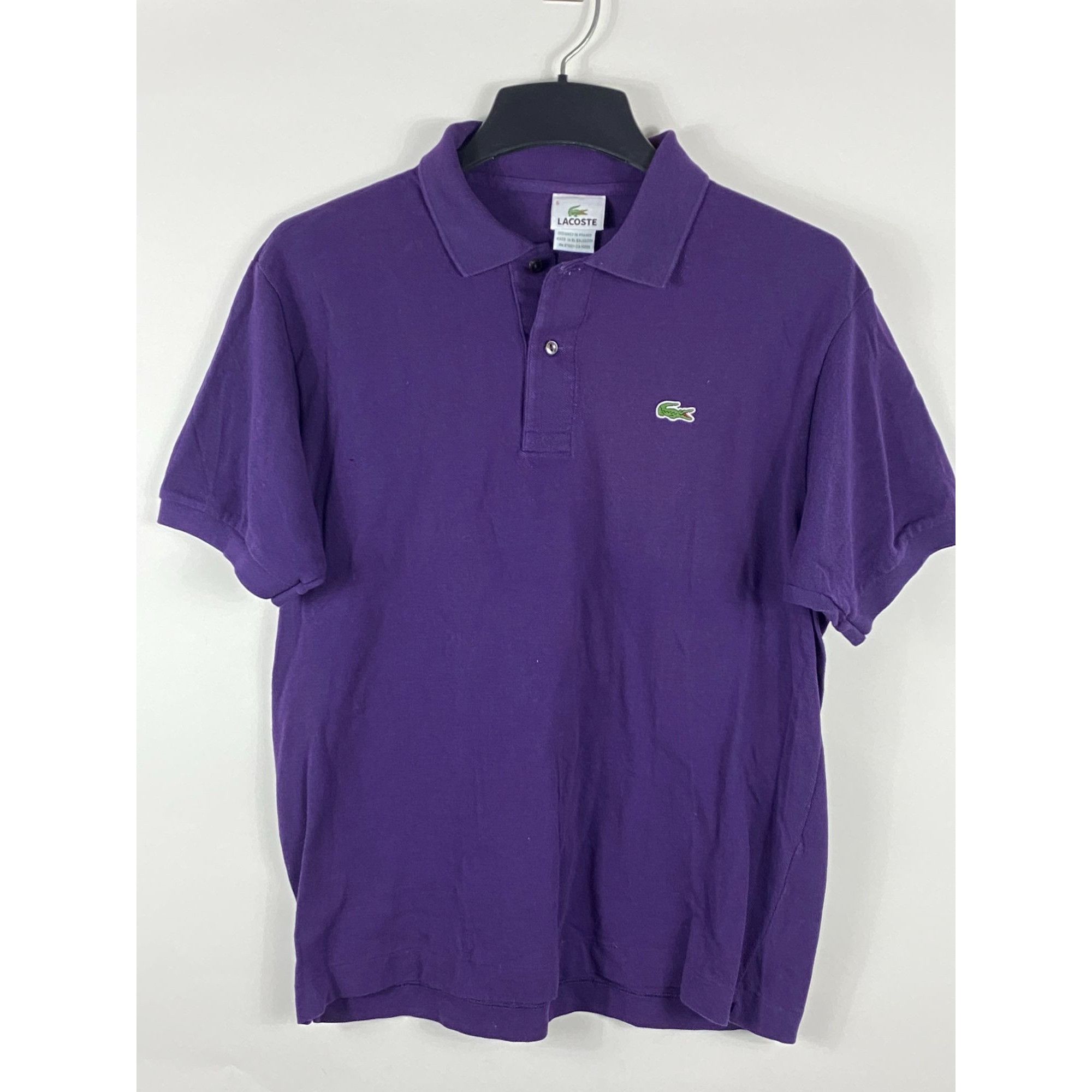 Lacoste Lacoste Logo Patch Polo Shirt Purple Size 5 F78 Size US M / EU 48-50 / 2 - 1 Thumbnail