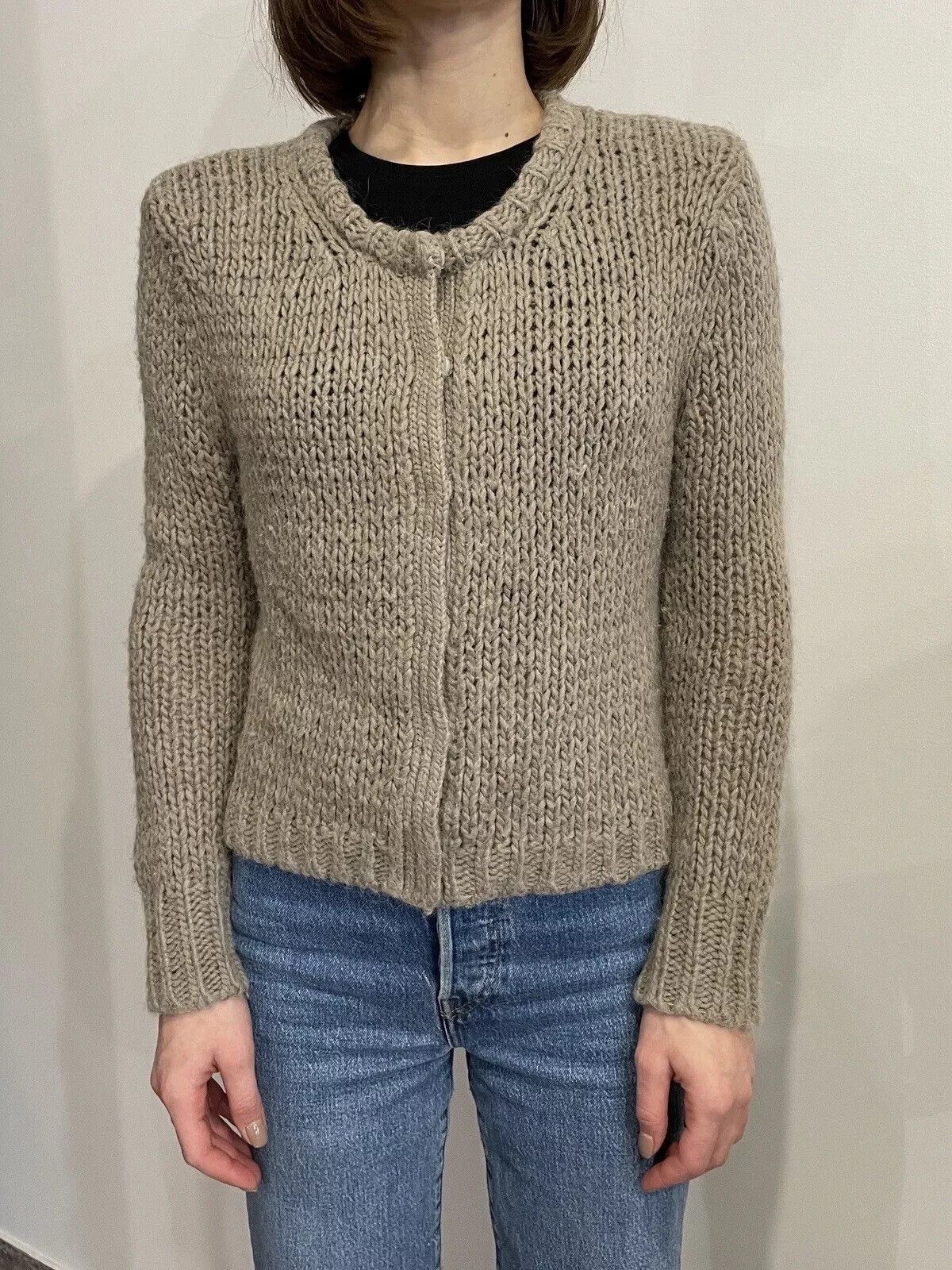 Acne Studios Acne Lesley PPSS 11 Cardigan Womens Alpaca Wool Sweater Size M / US 6-8 / IT 42-44 - 5 Thumbnail