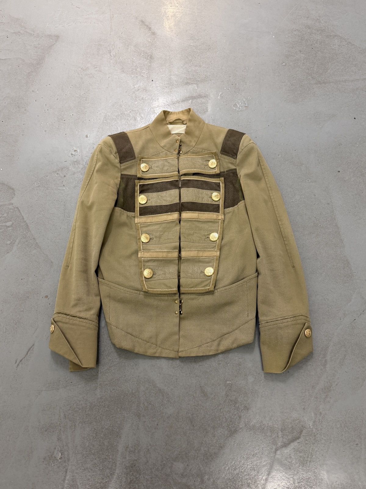 Marithe + Francois Girbaud Marithé François Girbaud Napoleon Military Panel Jacket Size XS / US 0-2 / IT 36-38 - 1 Thumbnail