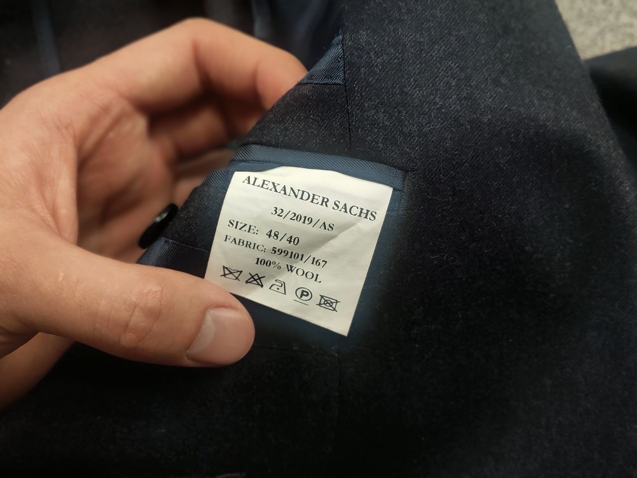 Other Alexander Sachs Design premium classic two-piece suit wool Size 50S - 18 Thumbnail