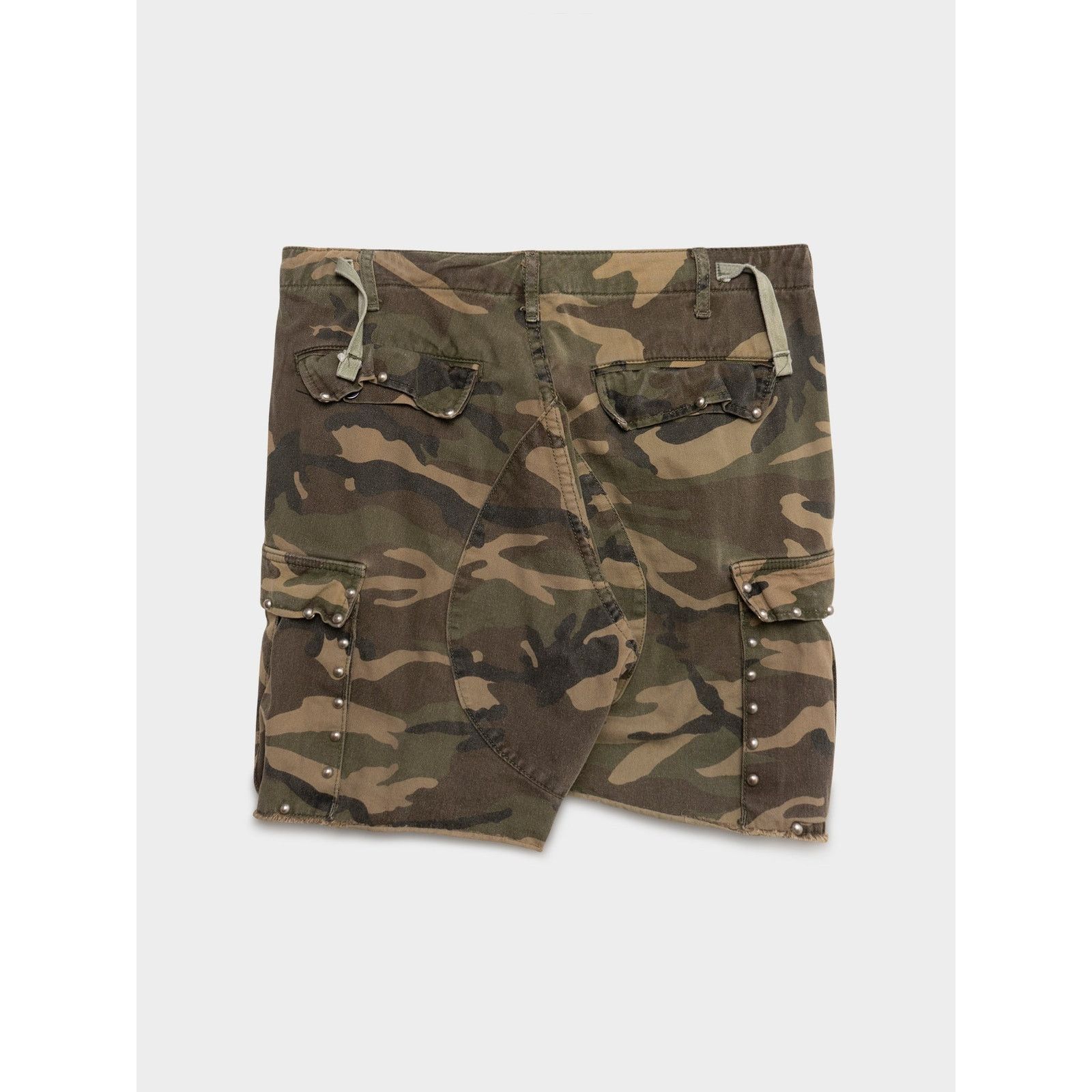 Saint Laurent Paris Camo Studded Shorts Size US 34 / EU 50 - 2 Thumbnail
