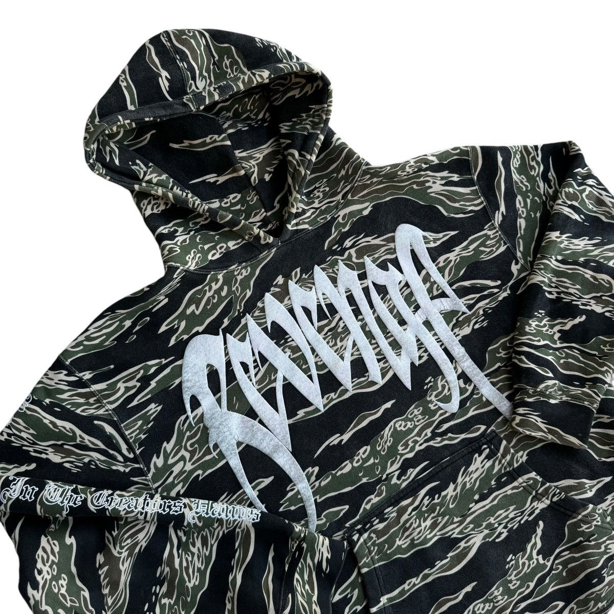 Rap Tees × Revenge Revenge xxxtentacion Camo Revenge Tiger Skull Hoodie Hype Size US M / EU 48-50 / 2 - 4 Thumbnail