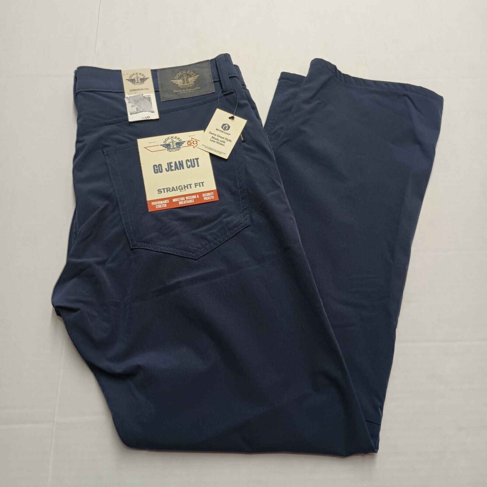 Dockers Dockers Pants Men's 34x30 Blue Go Jean Cut Straight Fit Size US 34 / EU 50 - 1 Thumbnail