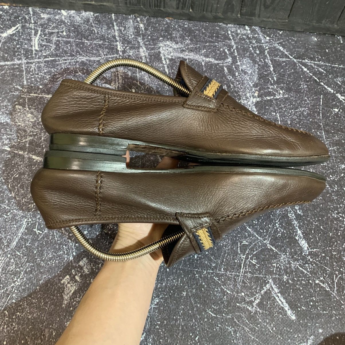 Ermenegildo Zegna Ermenegildo Zegna Men’s Brown Loafers Size 9.5 Size US 9.5 / EU 42-43 - 10 Thumbnail
