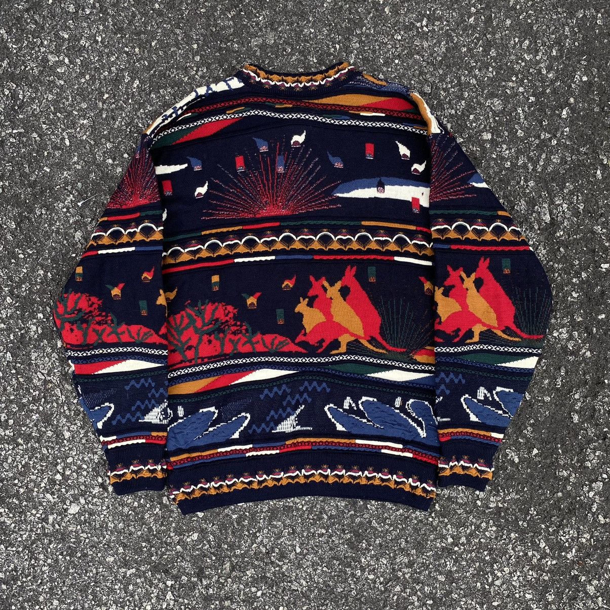 Coogi × Vintage Vintage Art Coogi Lookalike Sweater Cardigan Jacket Size US L / EU 52-54 / 3 - 2 Thumbnail