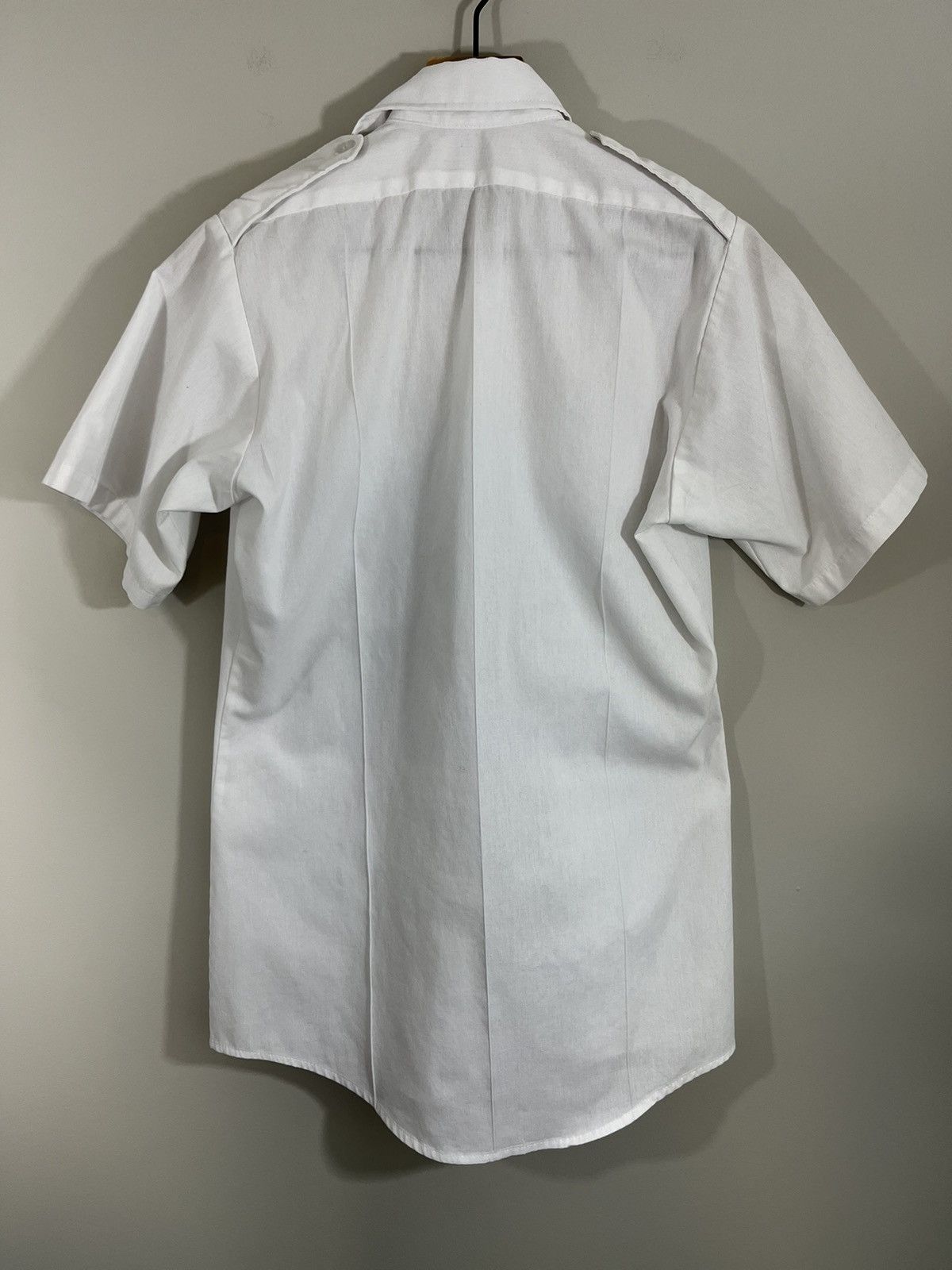 Vintage French Pilot Epaulette Military Pleated Shirt Size US M / EU 48-50 / 2 - 9 Thumbnail
