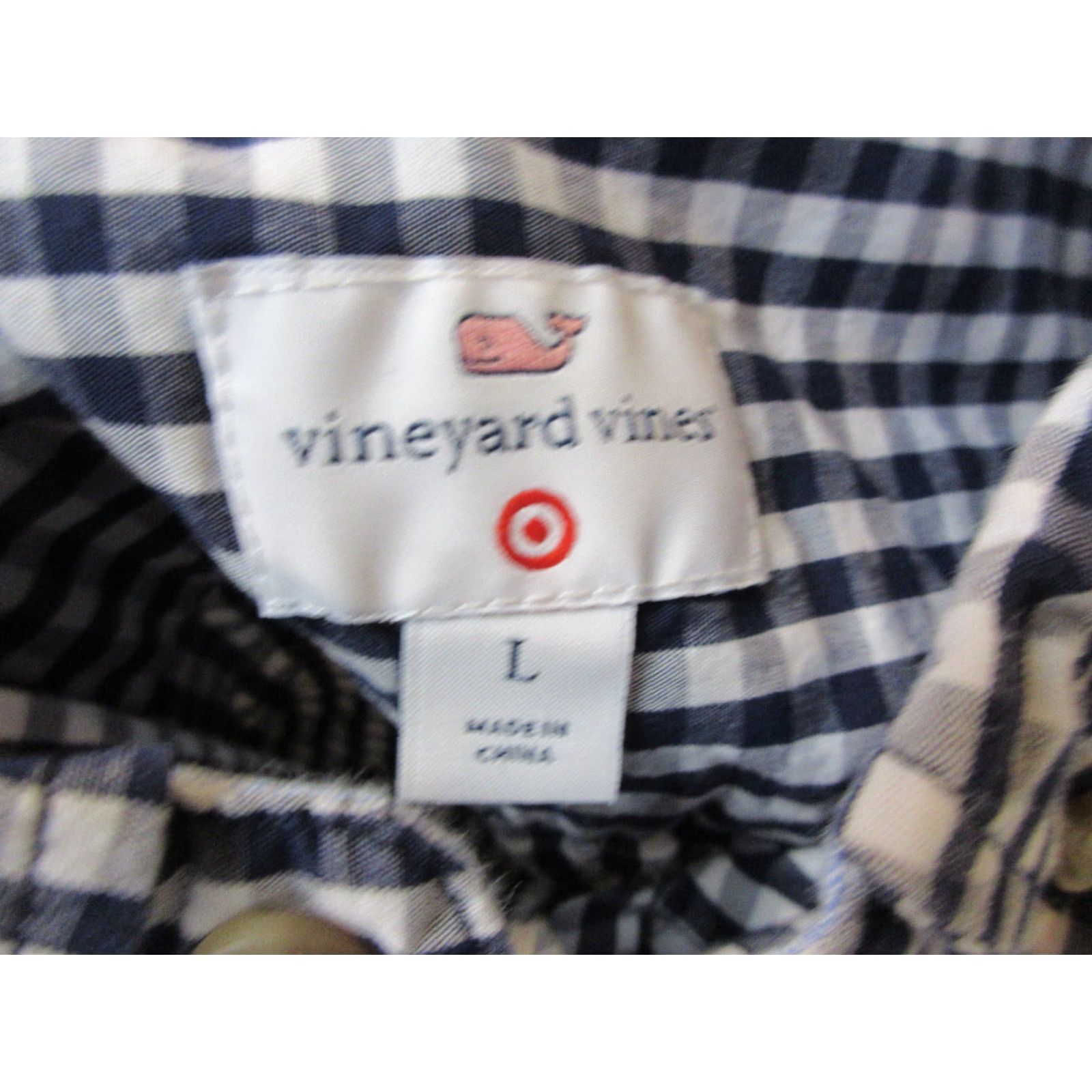 Vineyard Vines Vineyard Vines Shirt Mens Large White Blue Button Up Long Sleeve Collared Target Size US L / EU 52-54 / 3 - 7 Thumbnail