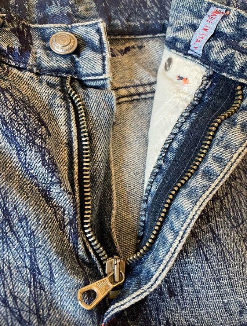 Walter Van Beirendonck walter van beirendonck Doodle hand-painted jeans Size US 30 / EU 46 - 3 Thumbnail