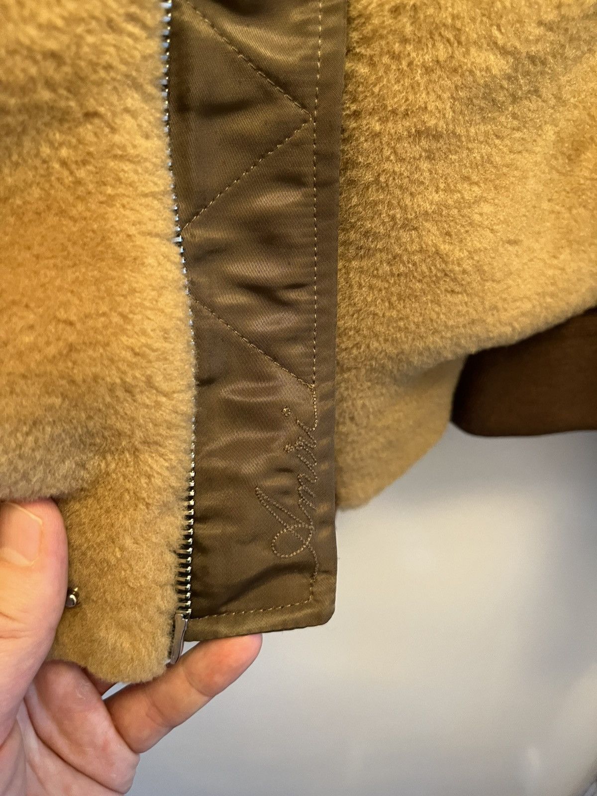 Amiri AMIRI Shearling Nylon Bomber Jacket Size US XL / EU 56 / 4 - 5 Thumbnail