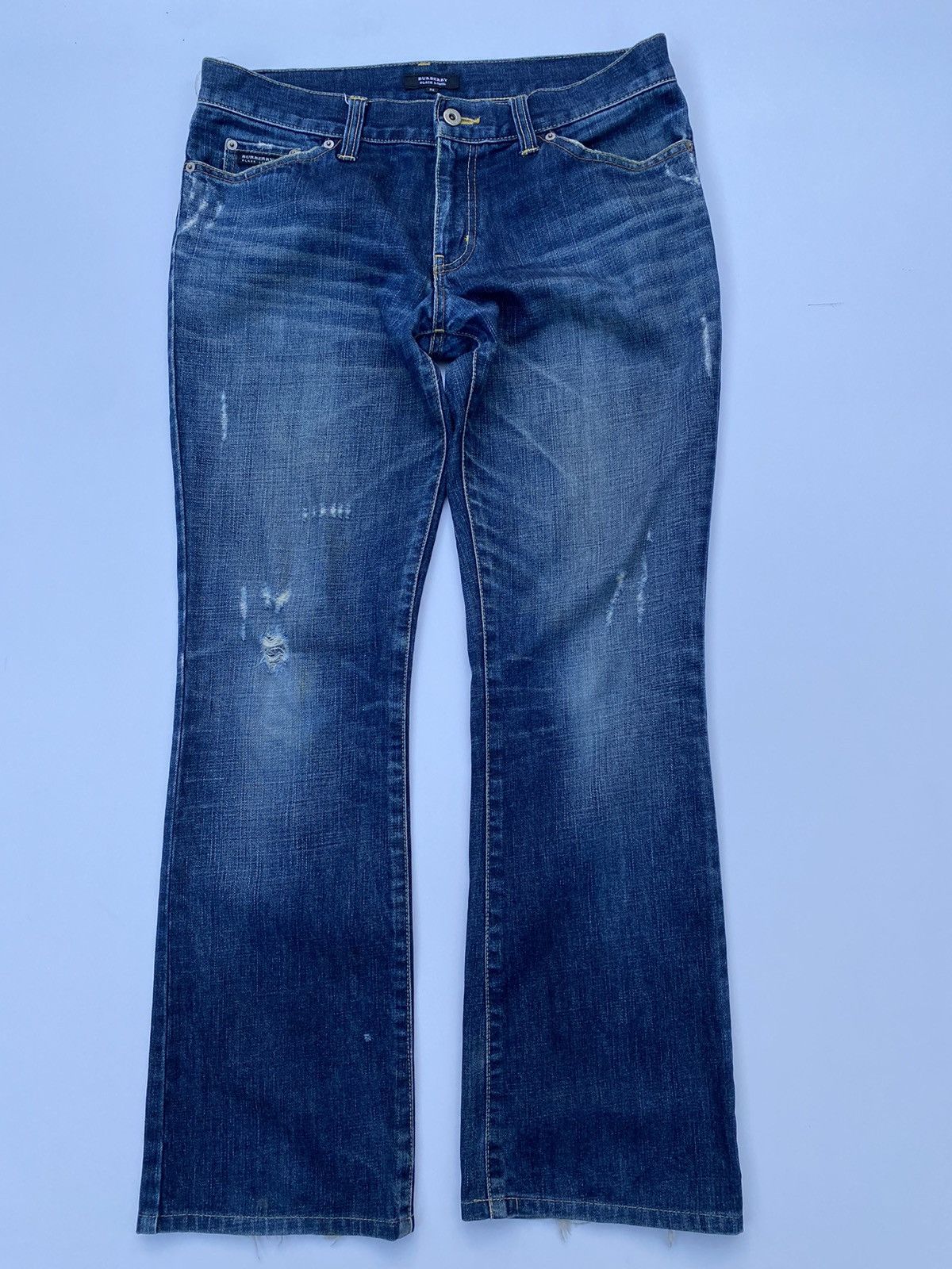 Burberry Burberry Black Label Denim Flared Distressed Size US 35 - 1 Thumbnail