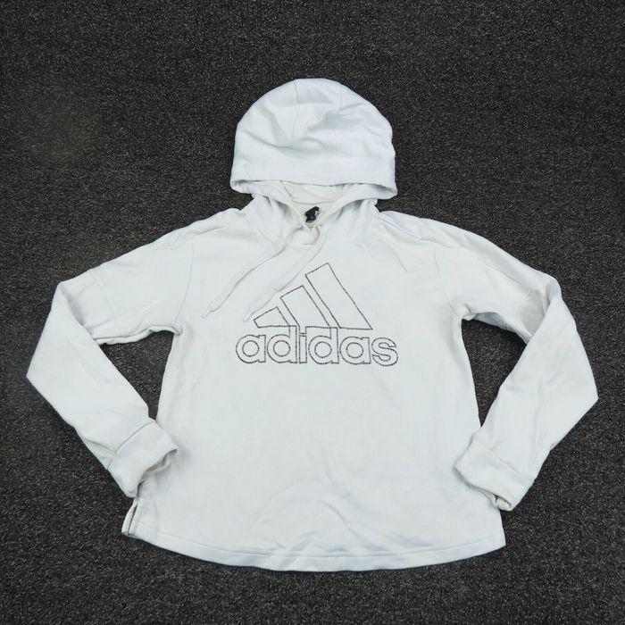 White adidas hoodie girls hot sale