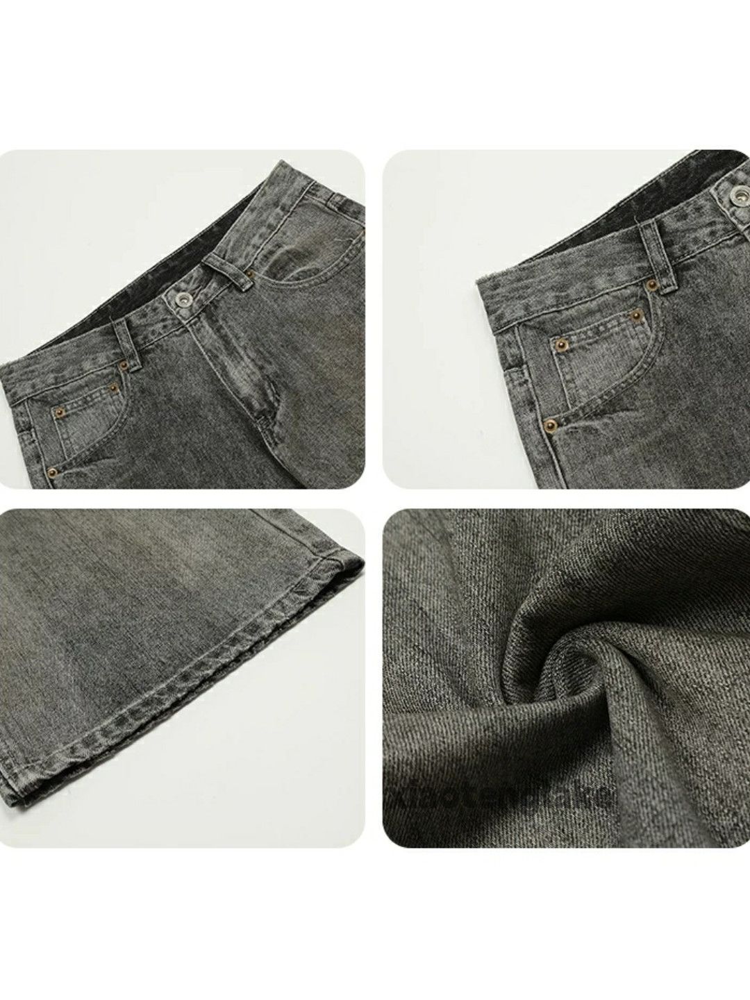 Jean × Vintage washed faded paint stain loose baggy hiphop jeans Size US 30 / EU 46 - 6 Thumbnail