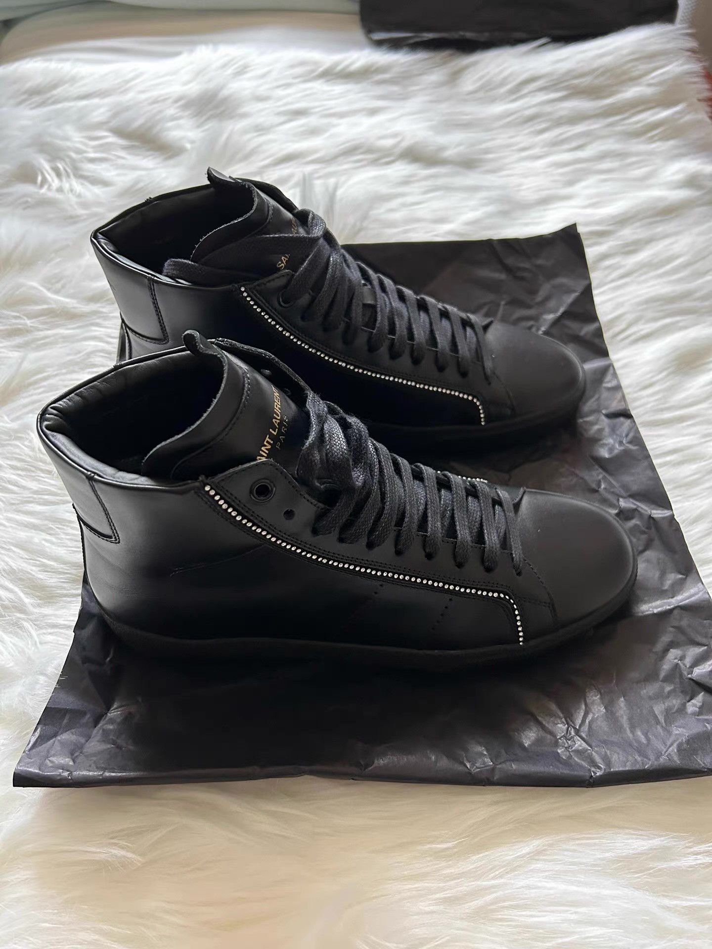 Saint Laurent Paris Saint Laurent Men's Mid-Low Top Ｑ23 Size US 7 / EU 40 - 2 Thumbnail