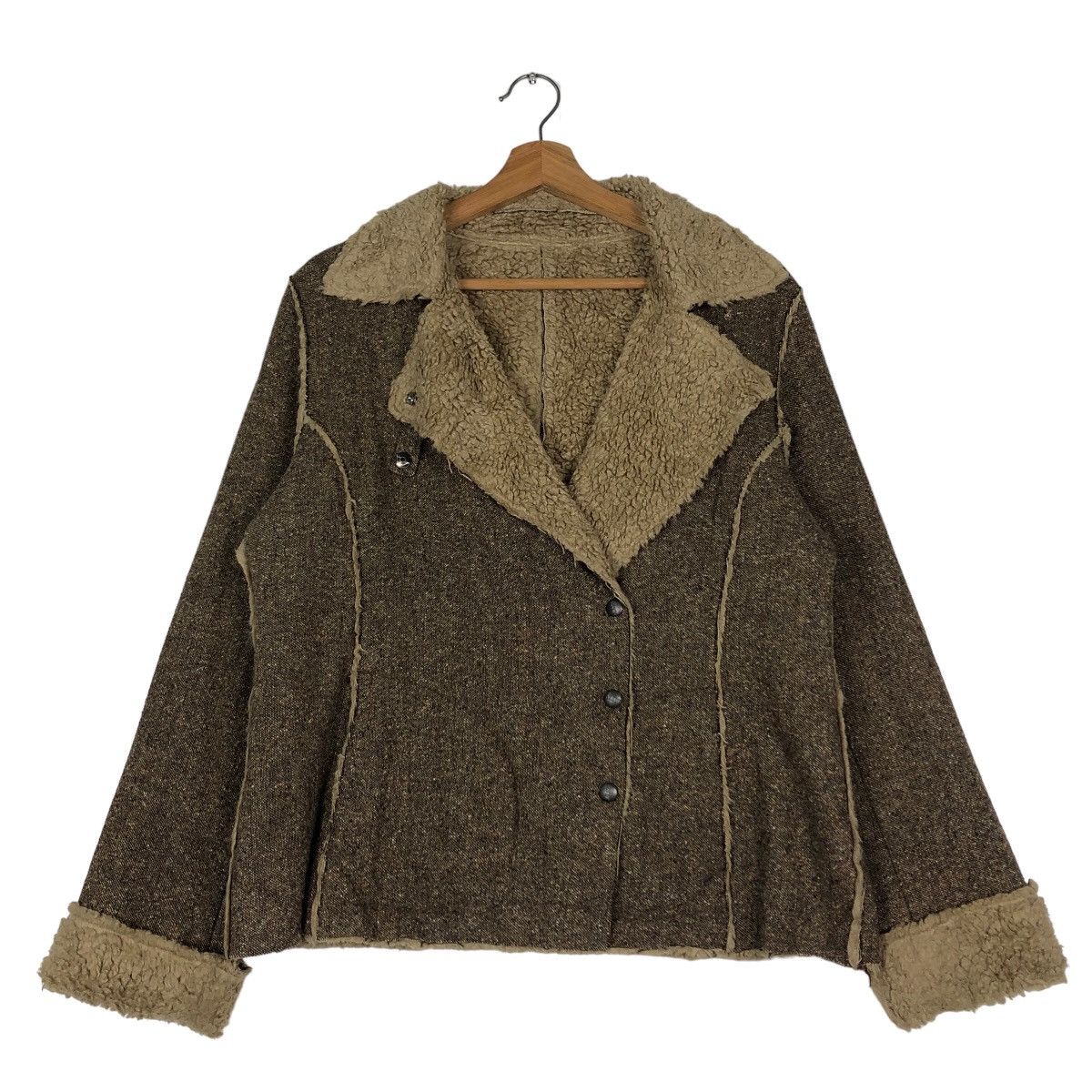 Vintage 🔥Vintage Issey Miyake Bisty Patch Work Jacket Double Collar Size US M / EU 48-50 / 2 - 1 Thumbnail