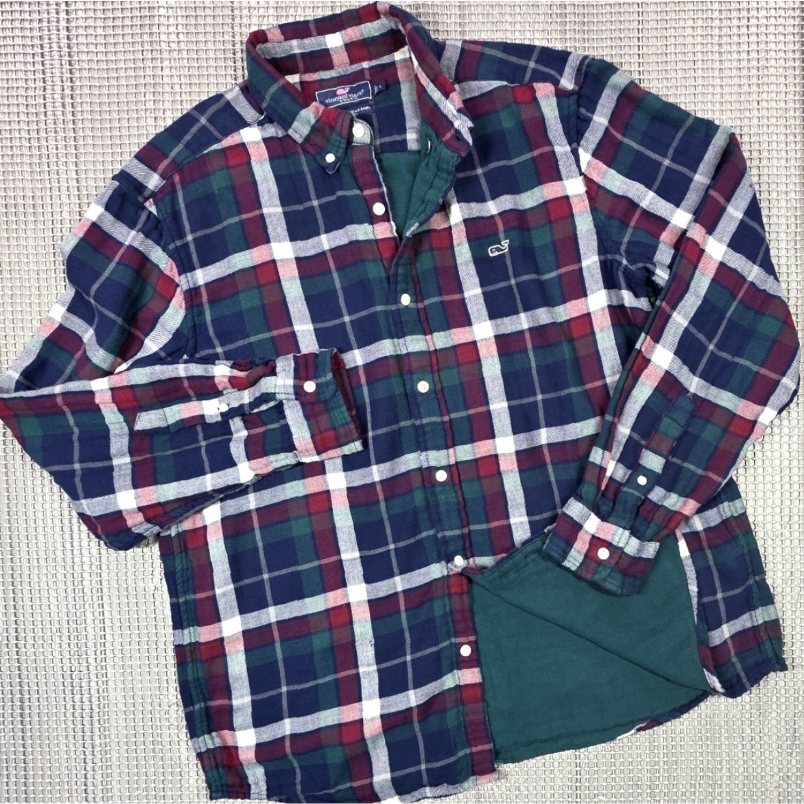 Vineyard Vines Vineyard Vines Button-Up Shirt Men L Multicolor Plaid Lined Embroidered logo Whale shirt Size US L / EU 52-54 / 3 - 2 Thumbnail