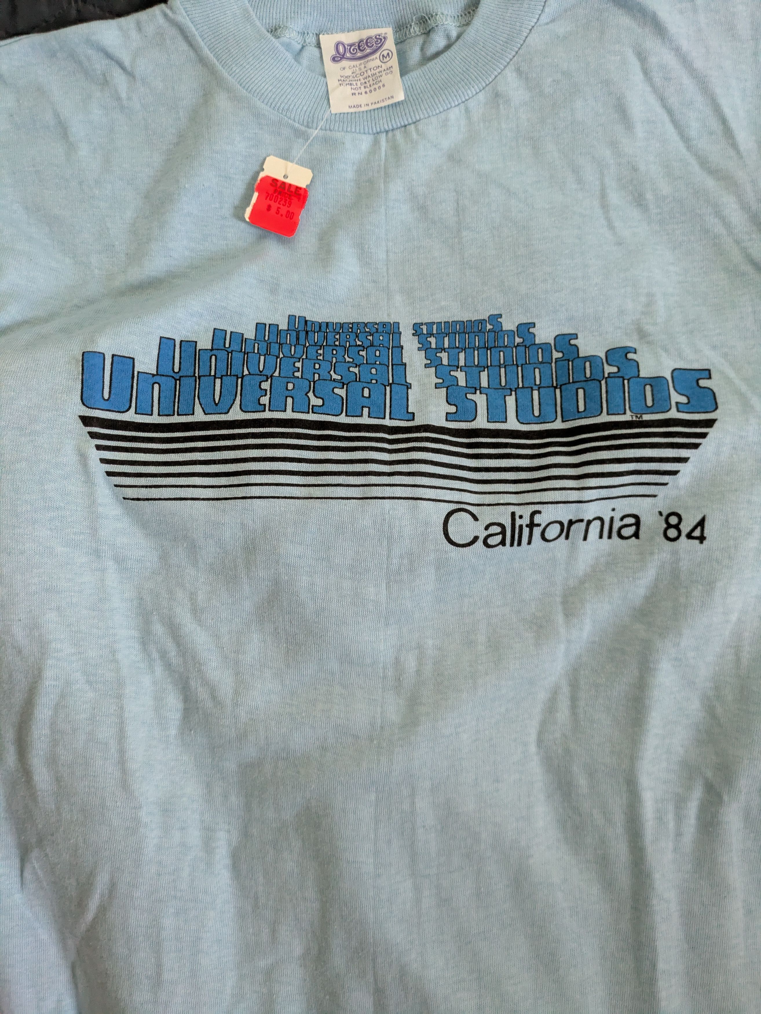 Vintage Vintage '84 universal studios blue t-shirt Size US M / EU 48-50 / 2 - 6 Thumbnail