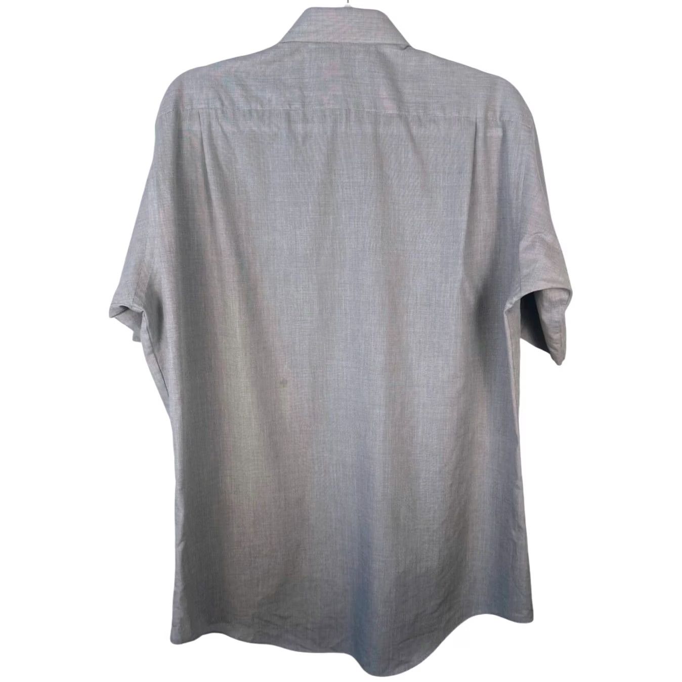 Vintage Towncraft Mens Gray Short Sleeve Button Up Shirt Classic Fit Size Large 16 Size US L / EU 52-54 / 3 - 2 Thumbnail