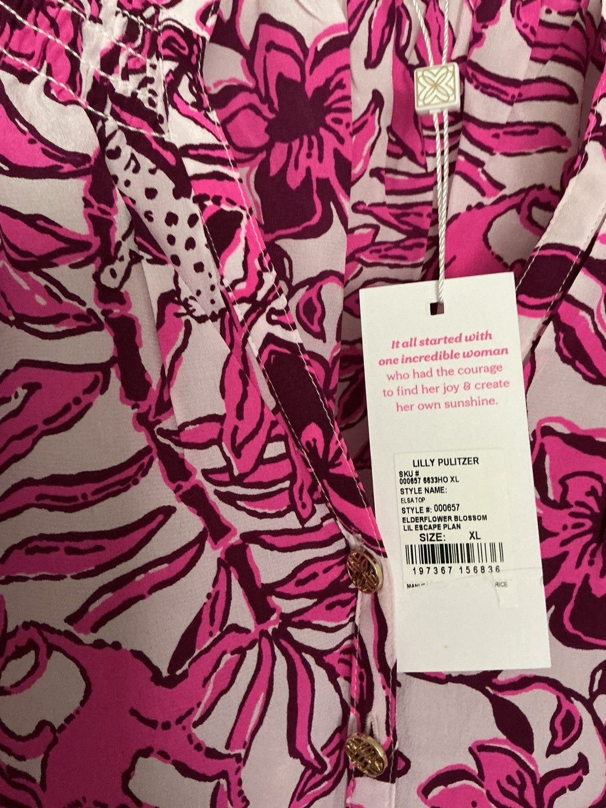 Lilly Pulitzer Elsa top Size XL / US 12-14 / IT 48-50 - 4 Thumbnail