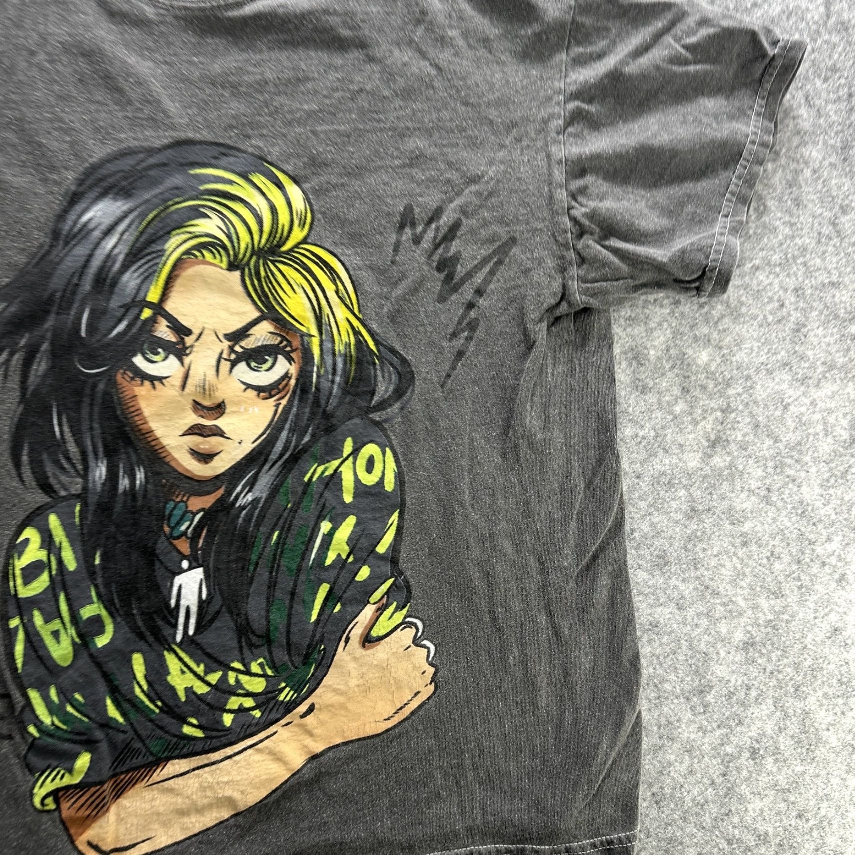 Vintage VINTAGE Billie Eilish Shirt Graphic Anime Black Short Sleeve Mens Small "When We All Fall Asleep" Size US S / EU 44-46 / 1 - 3 Thumbnail