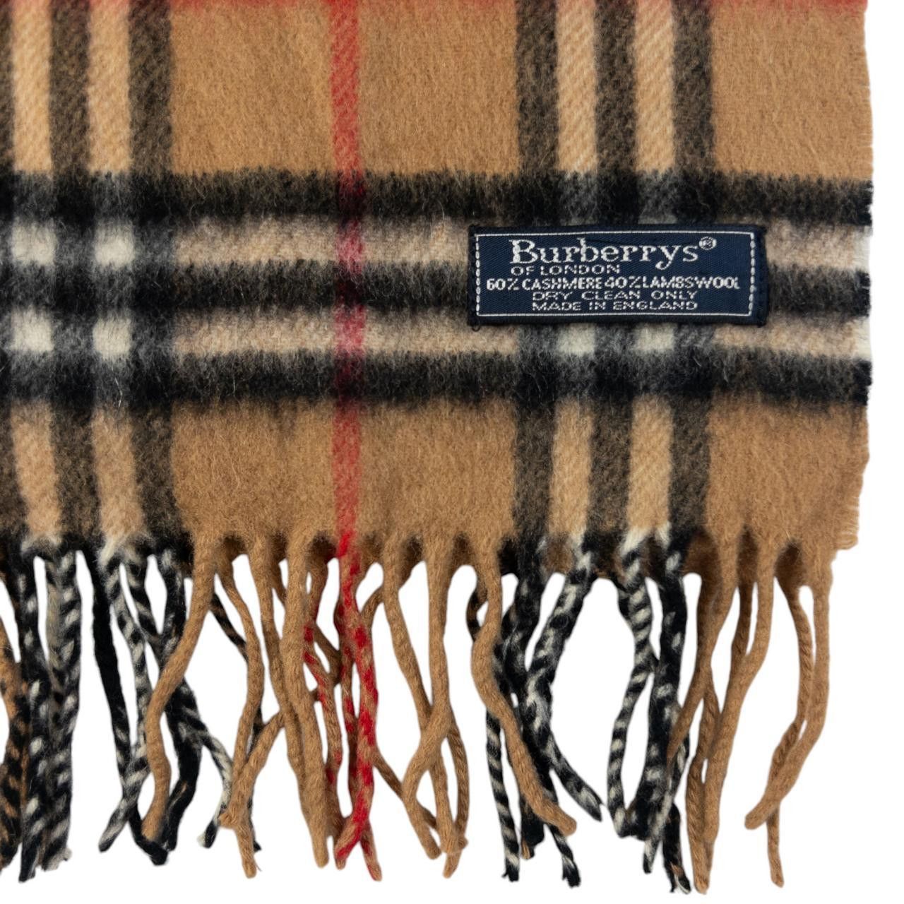 Burberry Vintage Burberry Nova Check Tassel Scarf Size ONE SIZE - 3 Thumbnail