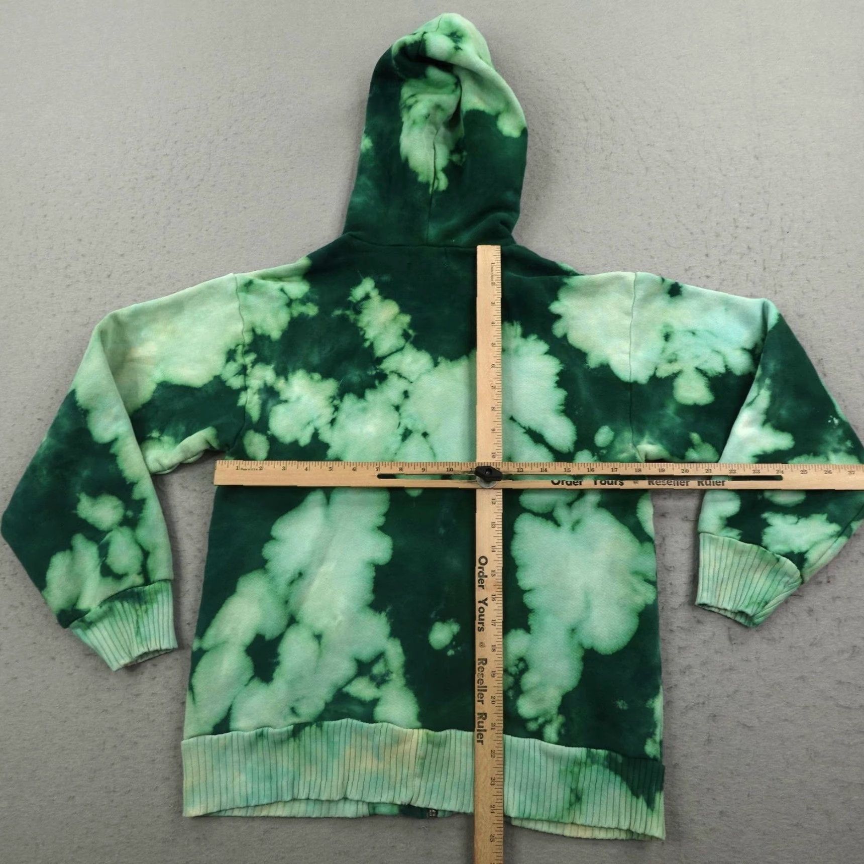 Vintage Cotton Citizen Hoodie Womens S Green Tie Dye Full Zip Up Sweatshirt Jacket Size S / US 4 / IT 40 - 5 Thumbnail