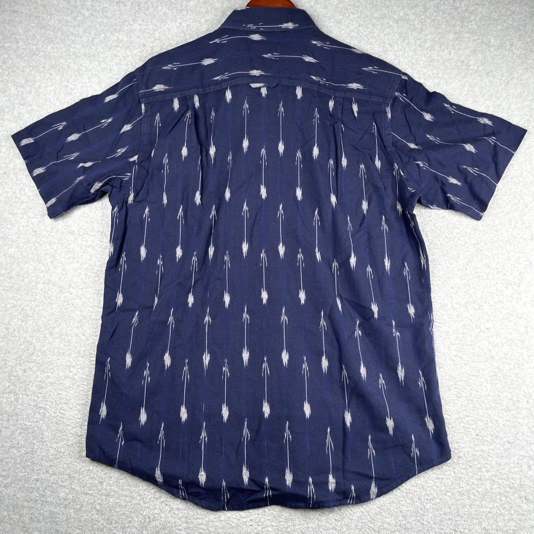 Orvis Orvis Arrow Print Casual Outdoor Shirt M Navy Short Sleeve Button Up Pocket Size US M / EU 48-50 / 2 - 7 Thumbnail