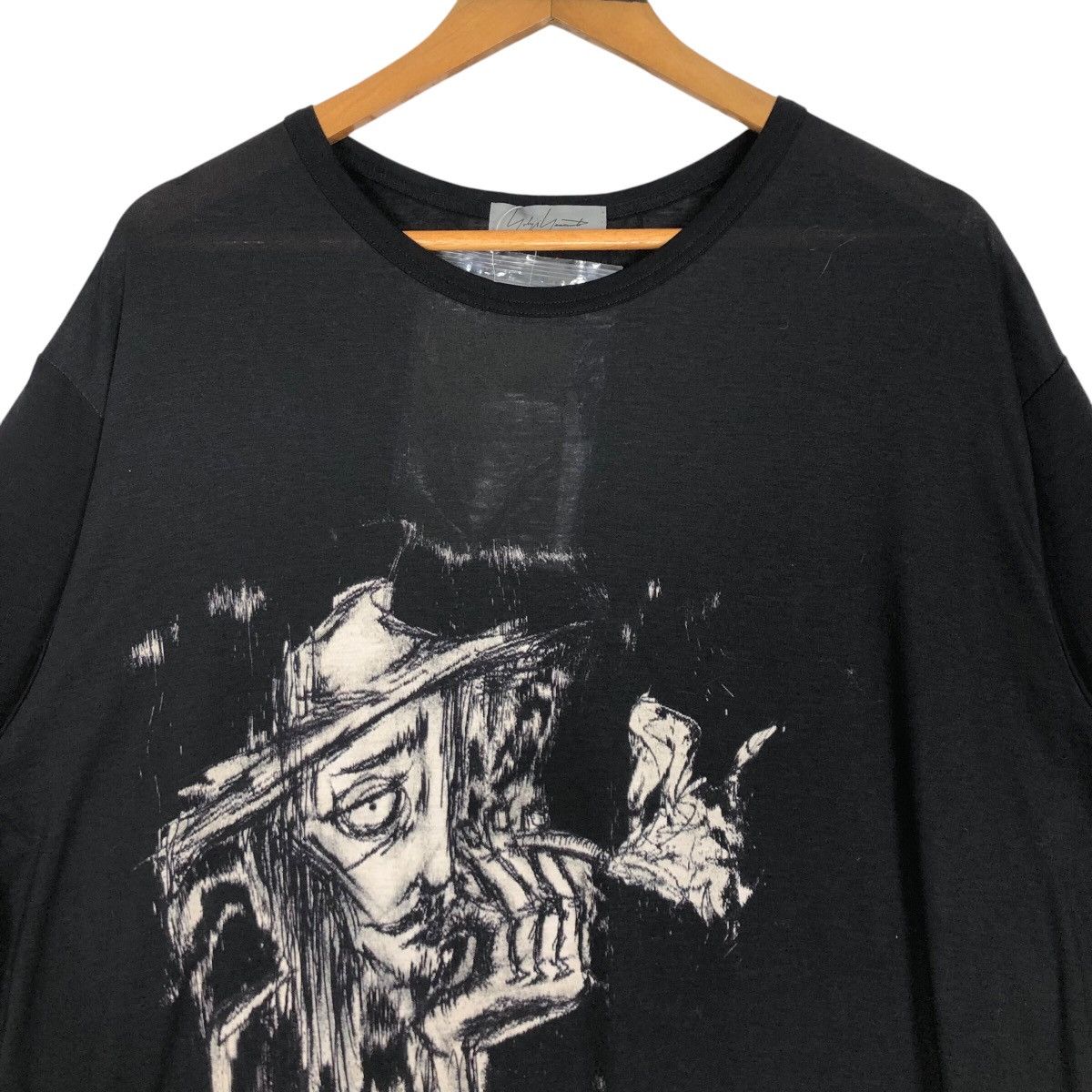 Japanese Brand Yohji Yamamoto Pour Homme S/S 2022 BNWT Graphic Shirt Size US XL / EU 56 / 4 - 3 Thumbnail