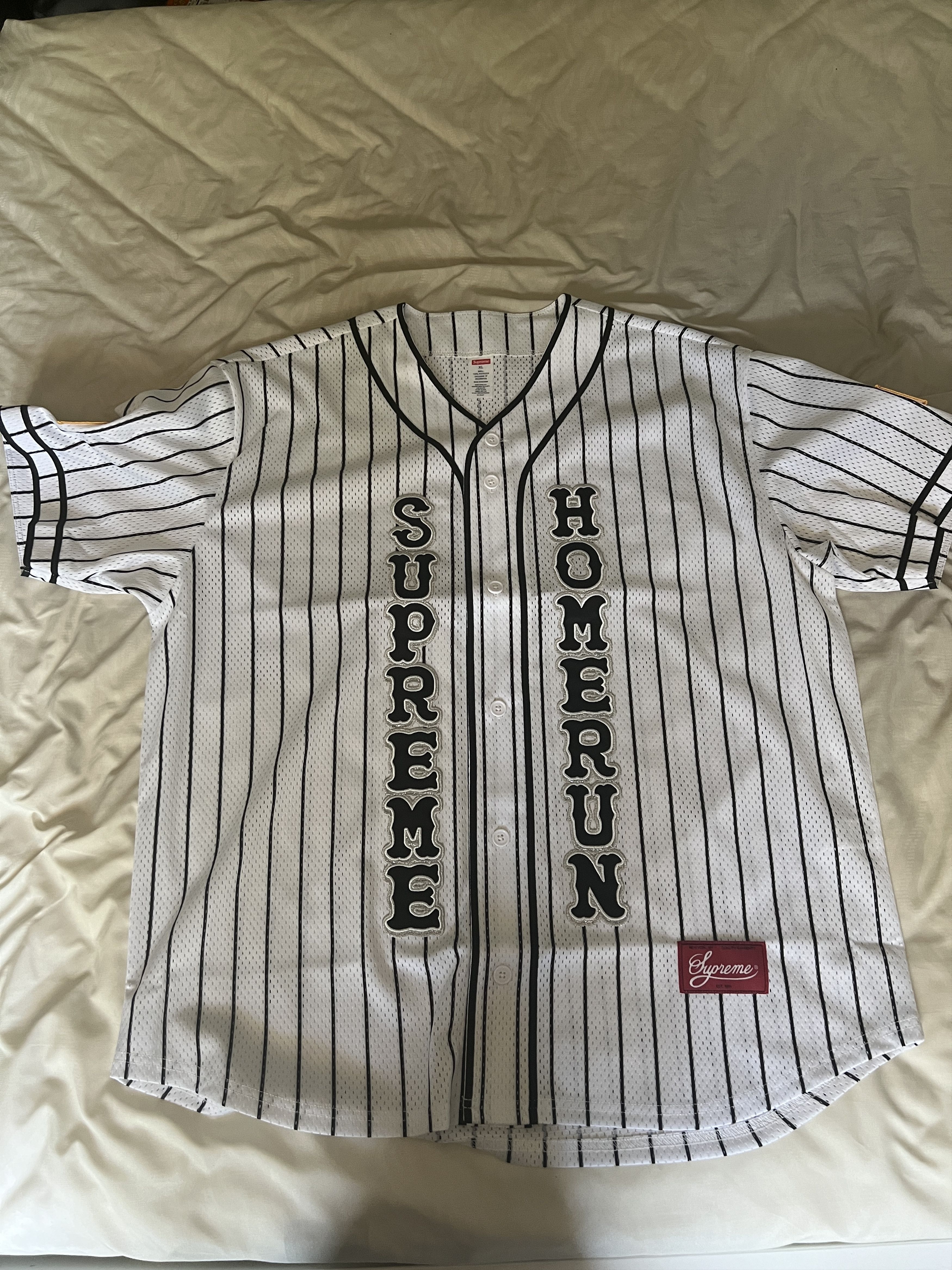 トップス SUPREME HOMERUN Baseball Jersey Stripe L Supreme Homerun Baseball Jersey (SS25) - $148