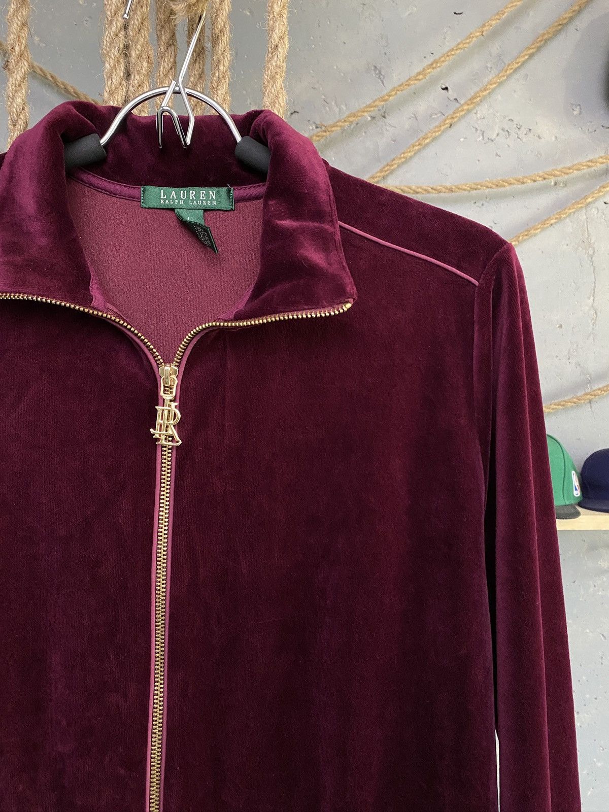 Velvet polo sweat suit hotsell