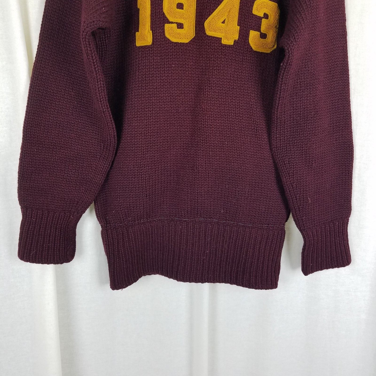 Vintage Class 1943 Boston College BC Horace Partridge Knit Sweater Size US M / EU 48-50 / 2 - 6 Thumbnail