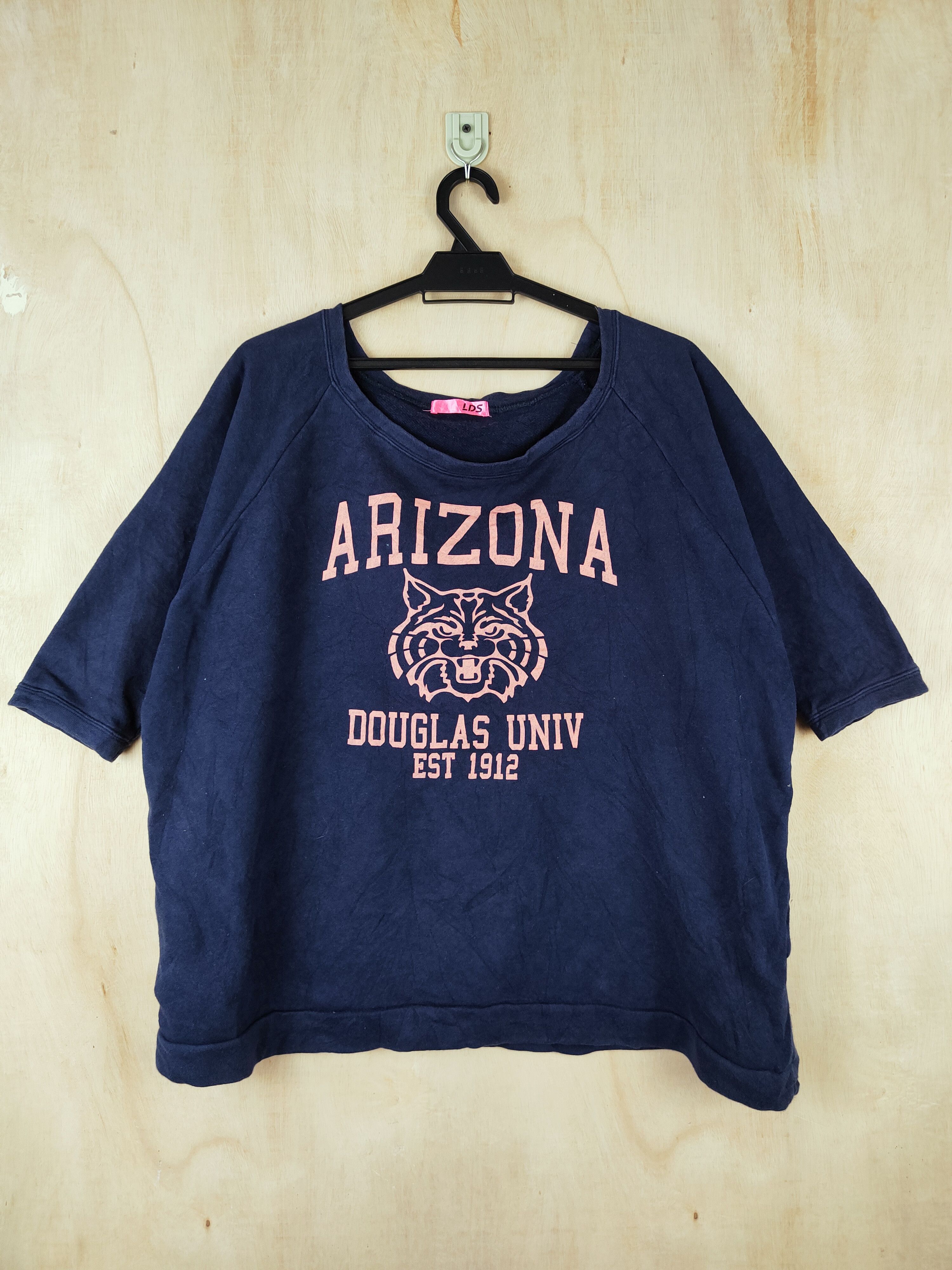 Vintage Vintage item💥 LDS Dark Blue Arizona ShortSleeve Sweatshirt Size US XL / EU 56 / 4 - 1 Thumbnail