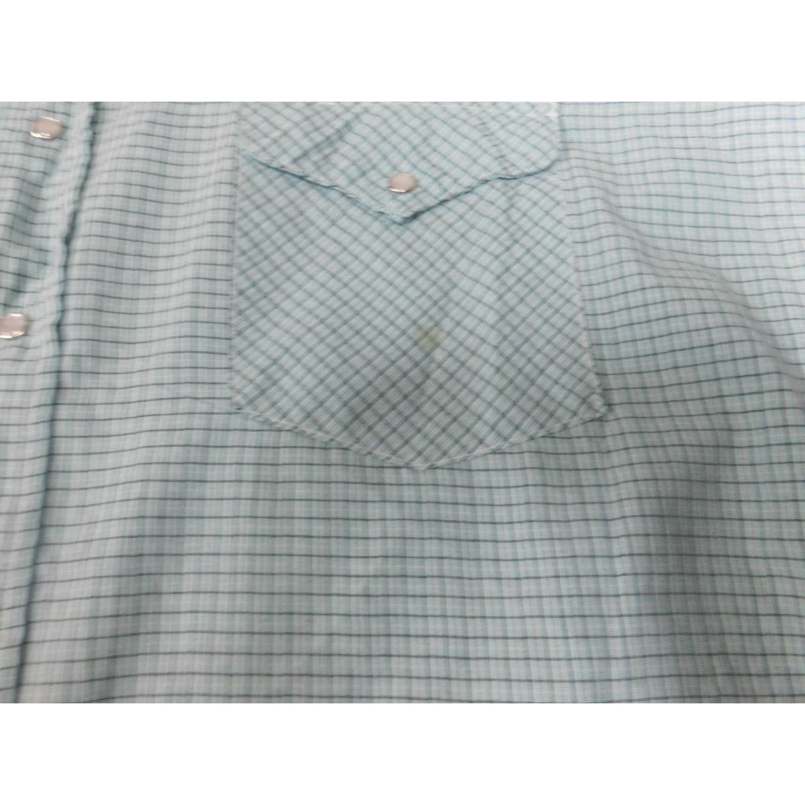 Vintage Ruddock Shirt Mens 39 Blue Plaid Western Snap Vintage Button-Up Short Sleeve Silk Knit Collared Logo Graphic Print Size US L / EU 52-54 / 3 - 5 Thumbnail