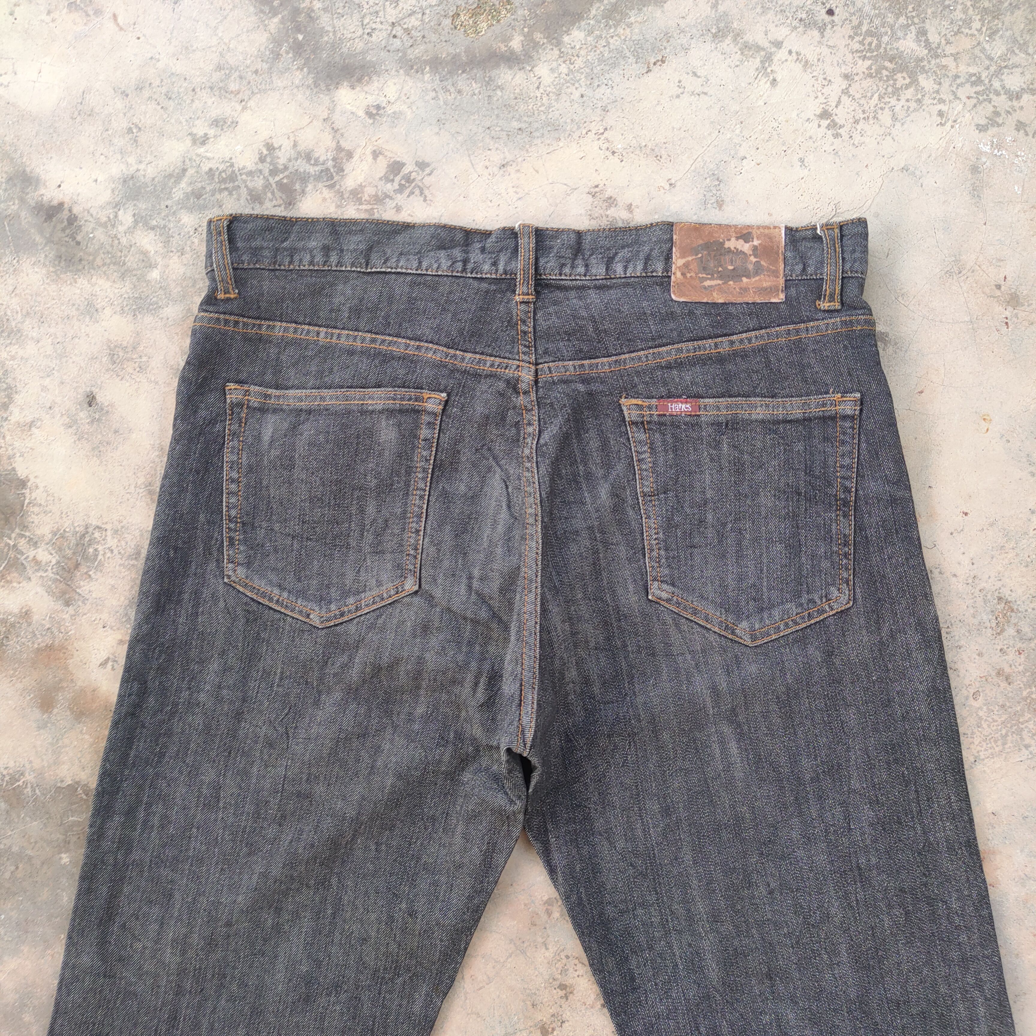 Hanes VINTAGE BLACK HANES FADED JEANS DENIM PANTS Size US 36 / EU 52 - 9 Thumbnail