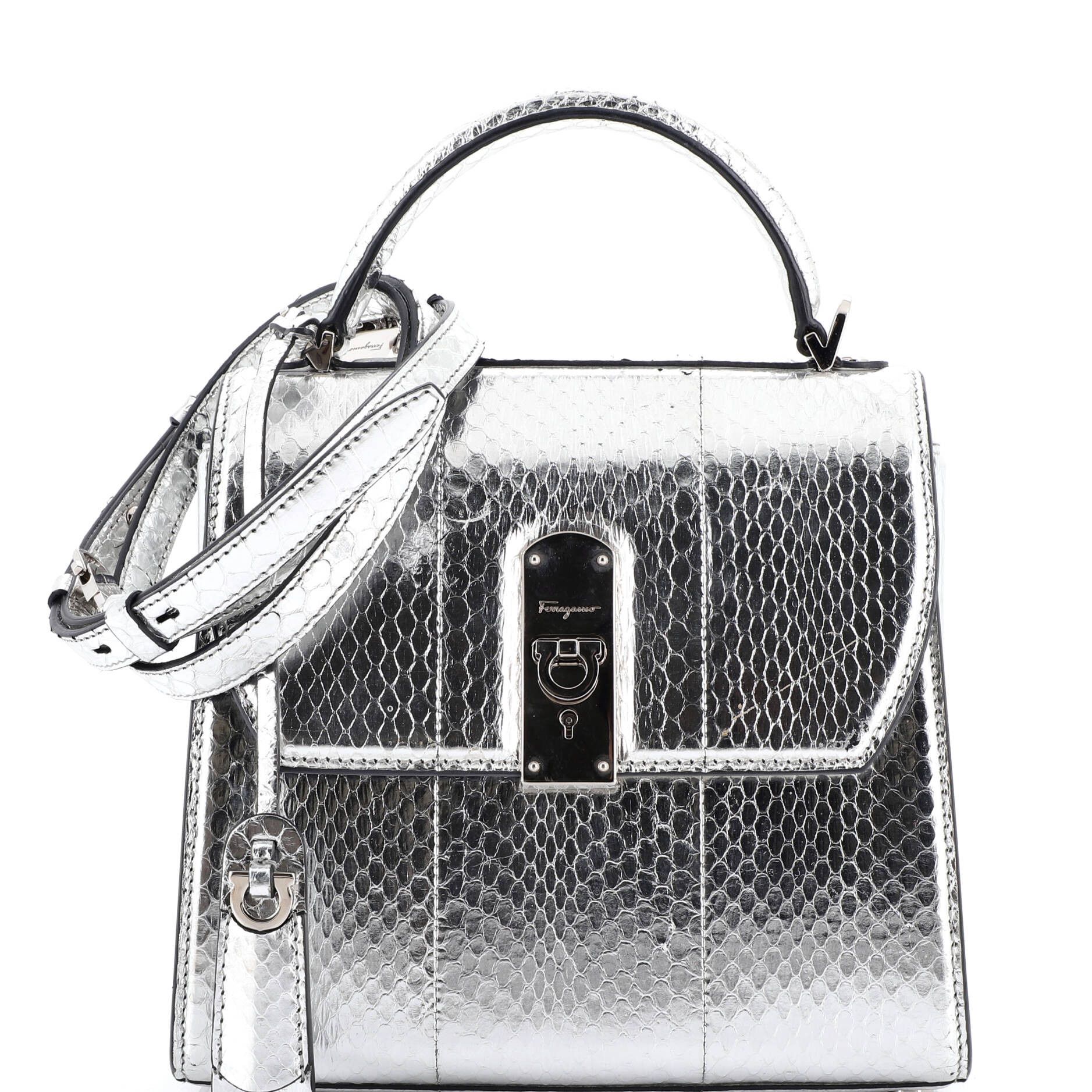 Salvatore Ferragamo Boxyz Top Handle Bag Size ONE SIZE - 1 Thumbnail