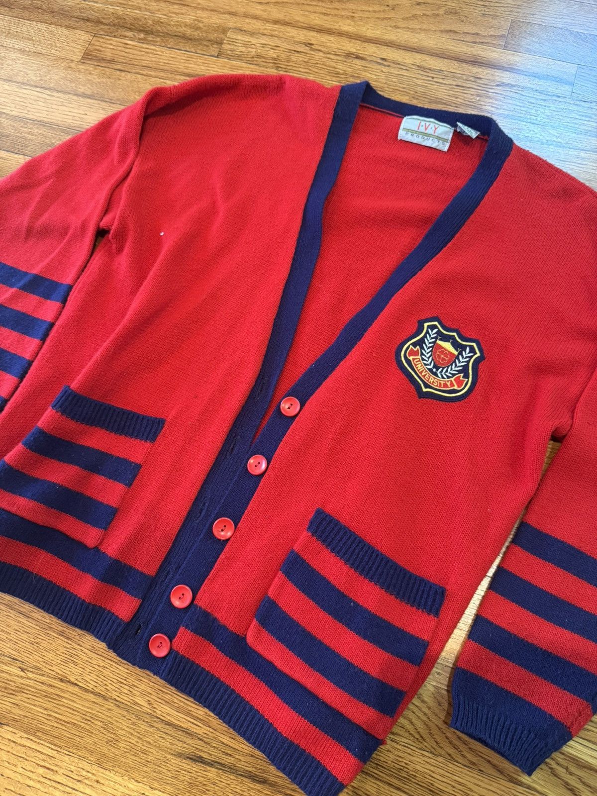 Vintage VINTAGE ivy league cardigan CRESTED Size US S / EU 44-46 / 1 - 2 Thumbnail