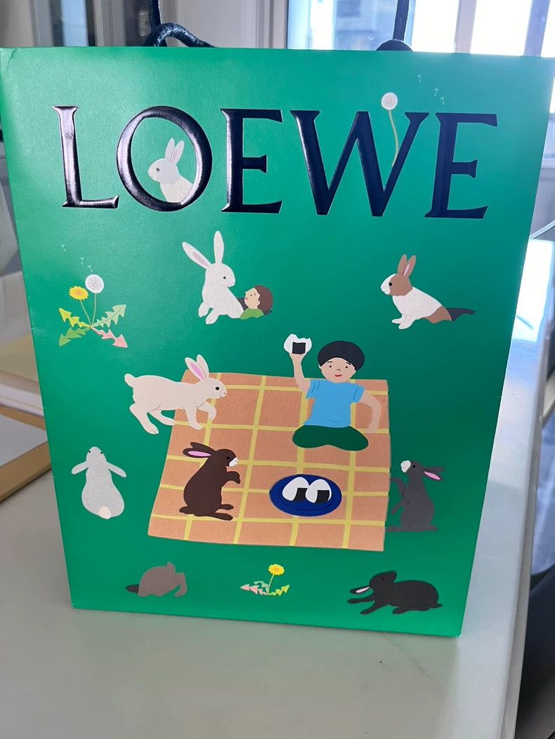 Loewe LOEWE Coback scarf logo double-sided color chessboard scar Size ONE SIZE - 8 Thumbnail